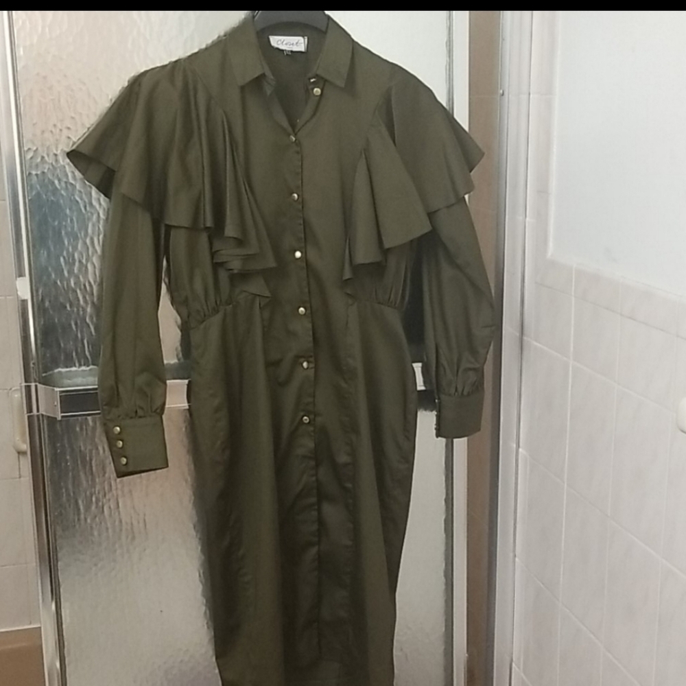 Army color Green Dress from Closet London